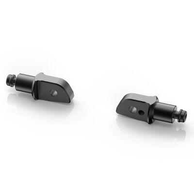 Adaptéry pro stupačky spolujezdce - Indian FTR 1200, černé (2ks)